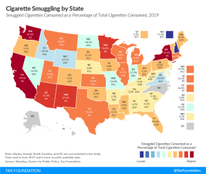 2021 cigarette smuggling by state. Compare state tobacco tax rates (state cigarette tax rates)